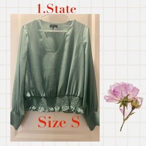 1. State Blouse Size S, Light Mint Green…Offers Welcome..
